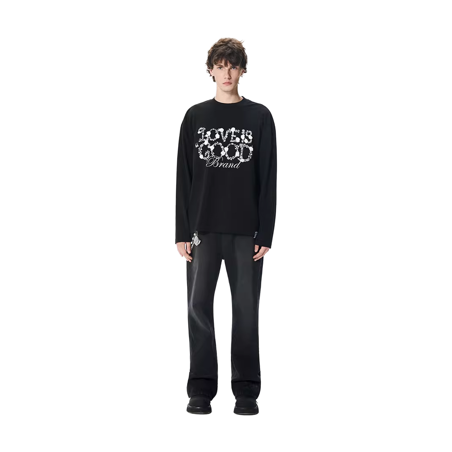 GOODBRAND Flower Fragrance Long Sleeved Tee Black (FW25)