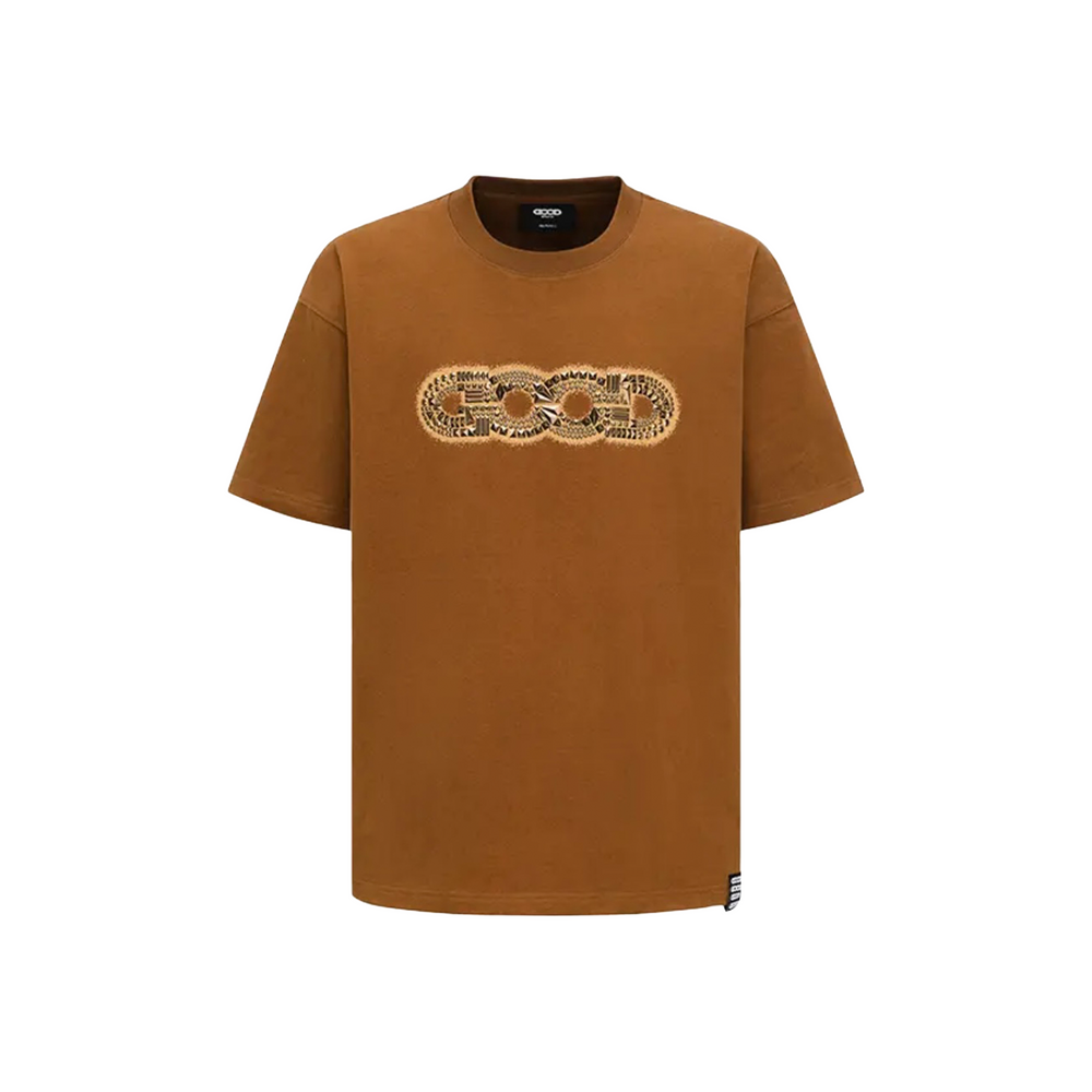 GOODBRAND Fragmented Metal Logo S/S Tee Brown (SS25)