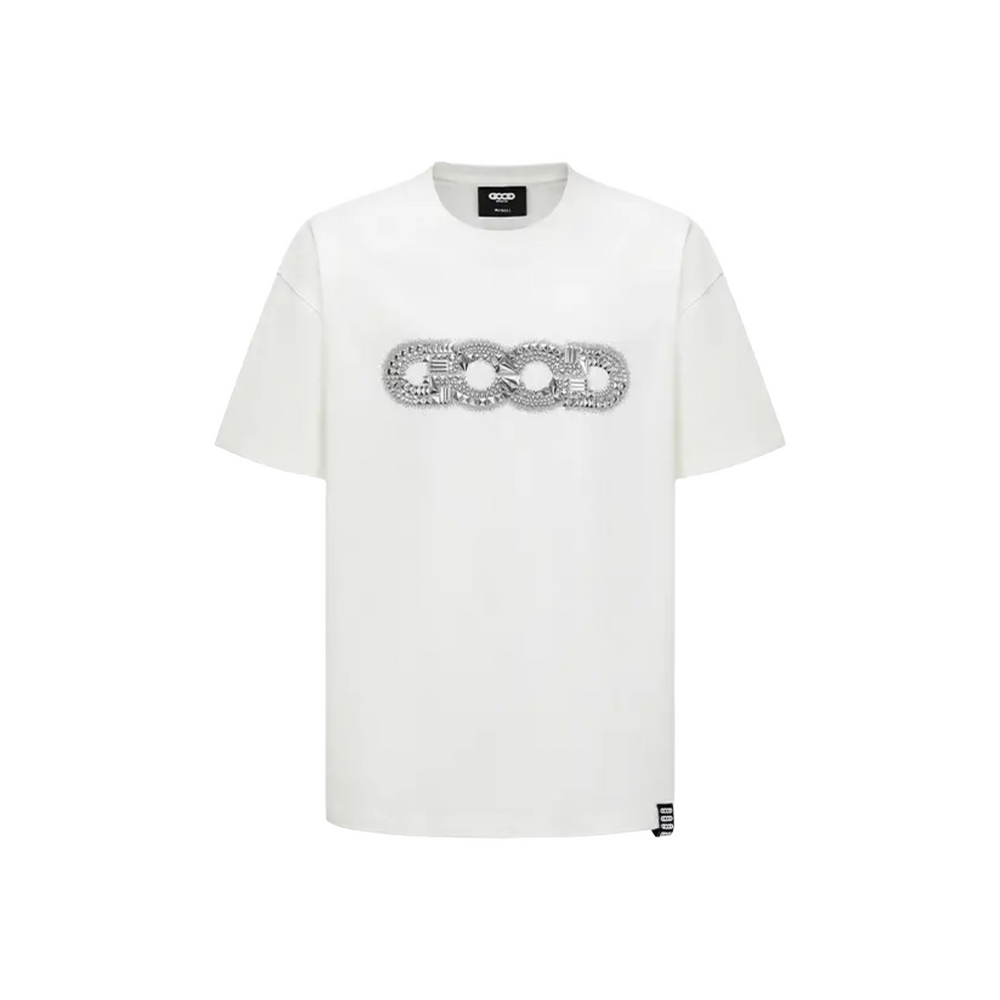 GOODBRAND Fragmented Metal Logo S/S Tee White (SS25)