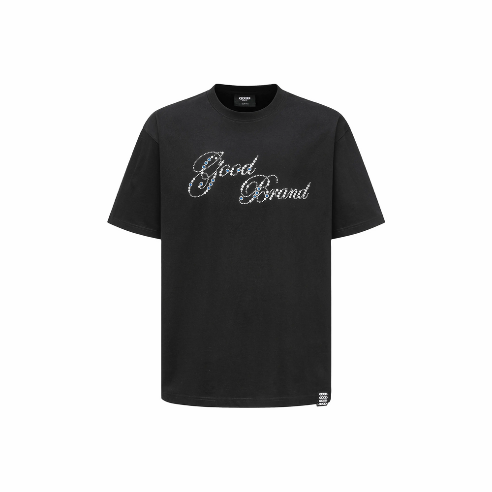 GOODBRAND GOOD Floral Hot Stamping S/S Tee Black (SS25)