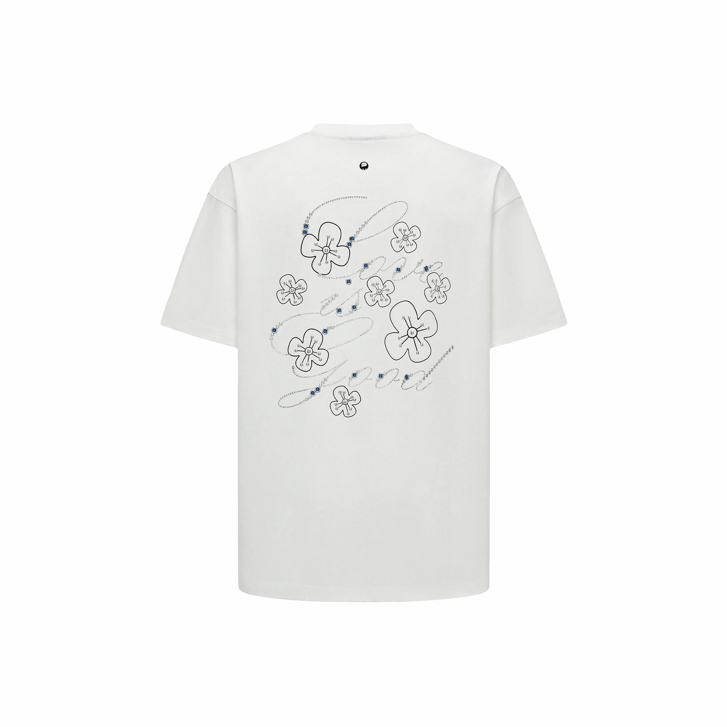 GOODBRAND GOOD Floral Hot Stamping S/S Tee White (SS25)