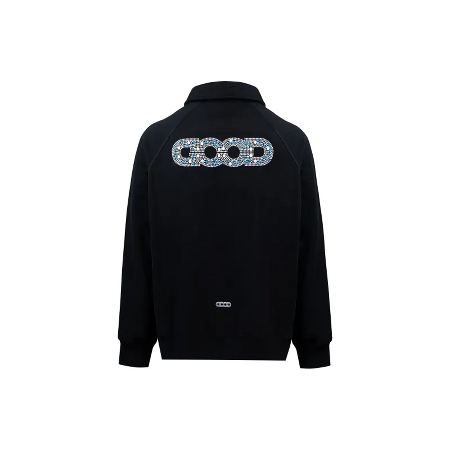 GOODBRAND Pearl Polo Long Sleeved Sweatshirt Black (FW24)