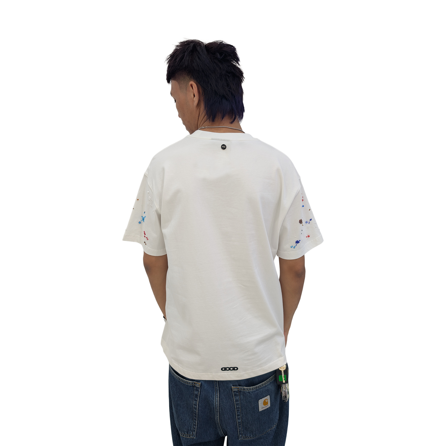 GOODBRAND Rainbow Candy Beads Logo Tee White (SS25)
