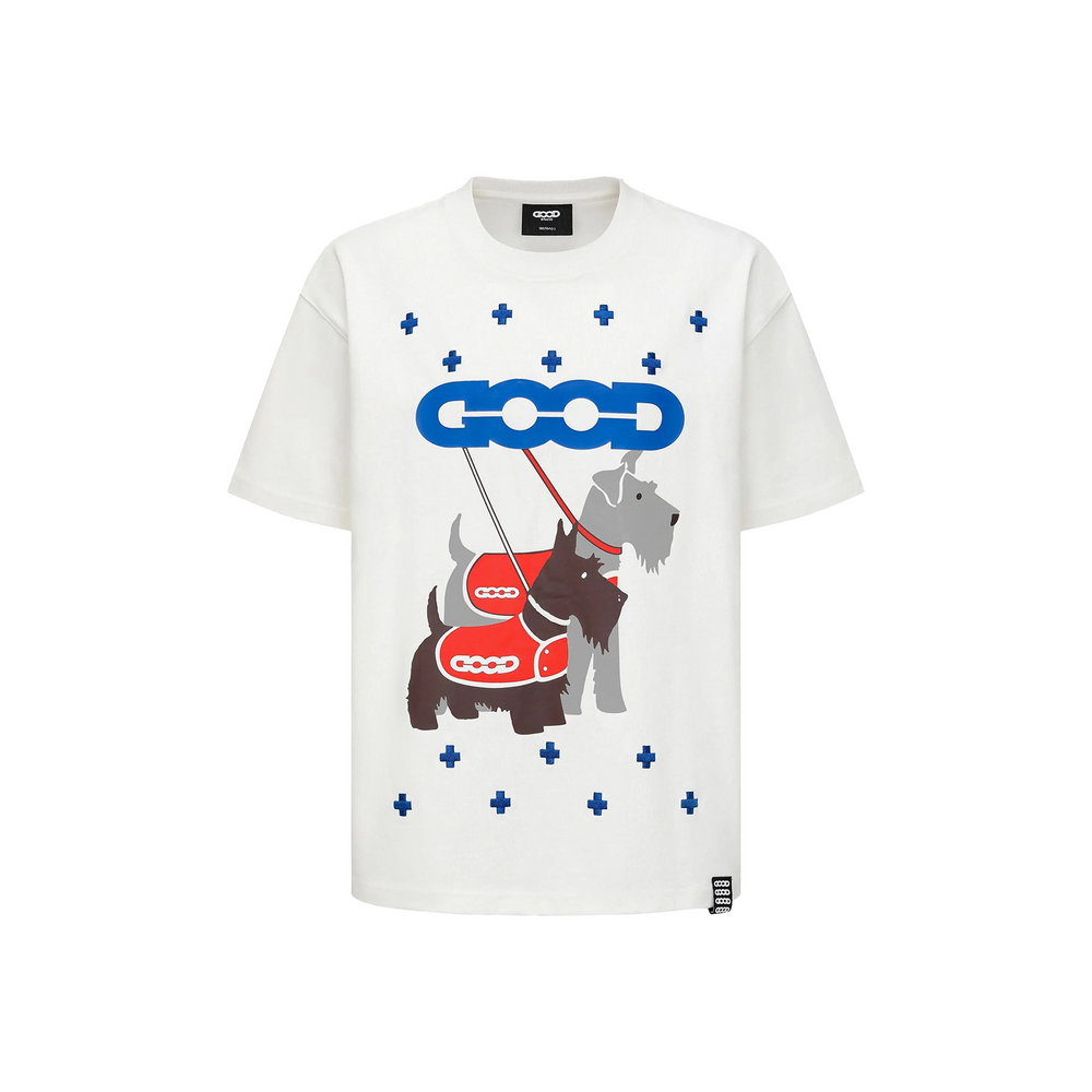 GOODBRAND Schnauzer Cross Tatami Tee White (SS25)