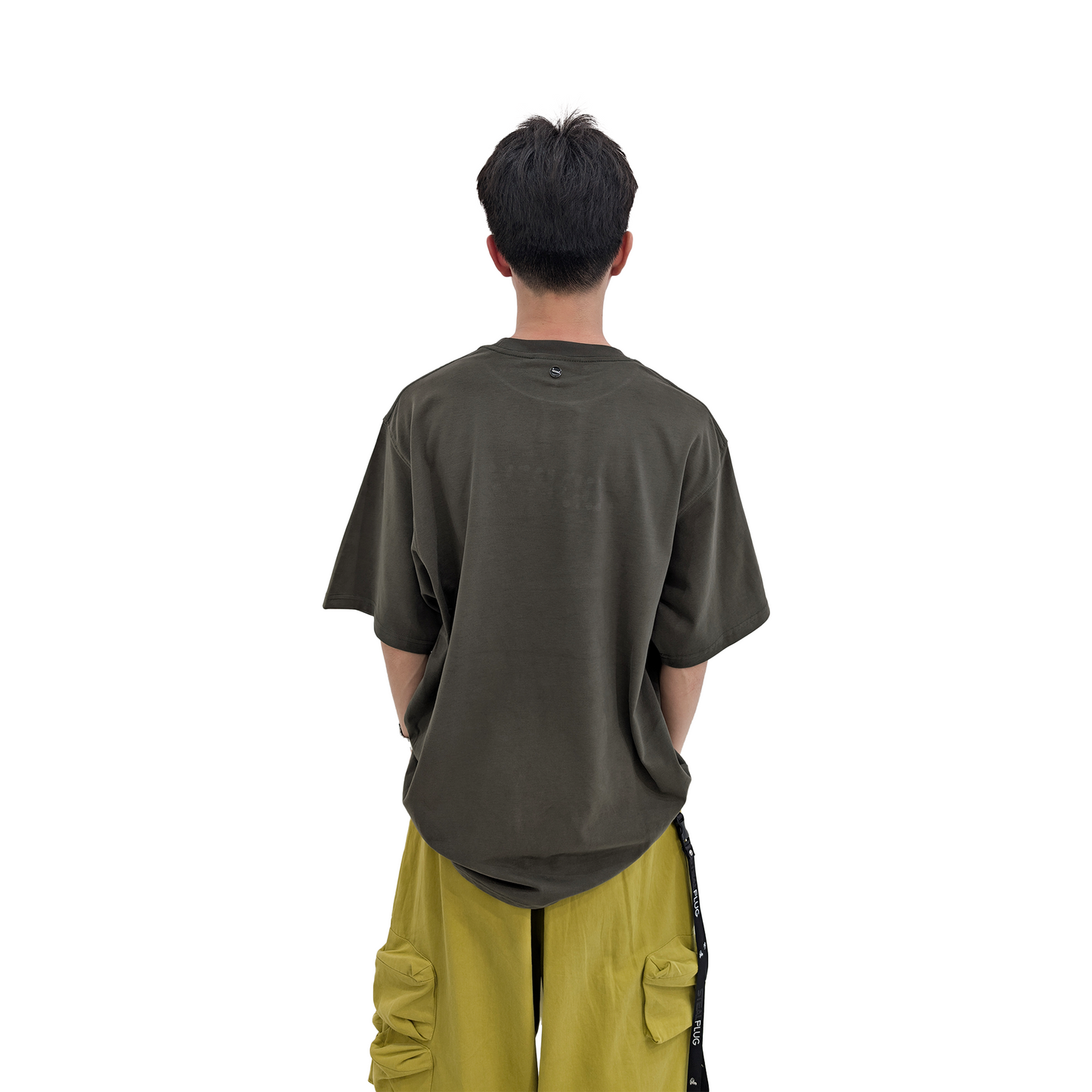 GOODBRAND Sequin Logo Tee Grey (SS25)