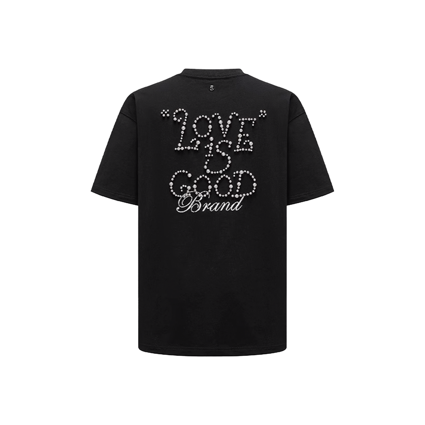 GOODBRAND Solid Colour Pearl Logo Tee Black (SS25)