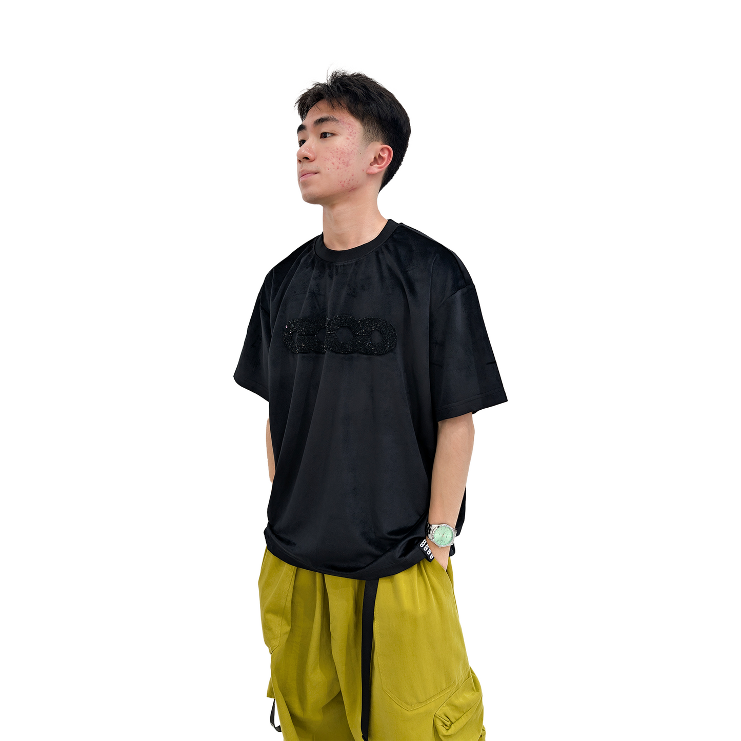 GOODBRAND Sparkling Embroidered Tee Black (SS25)