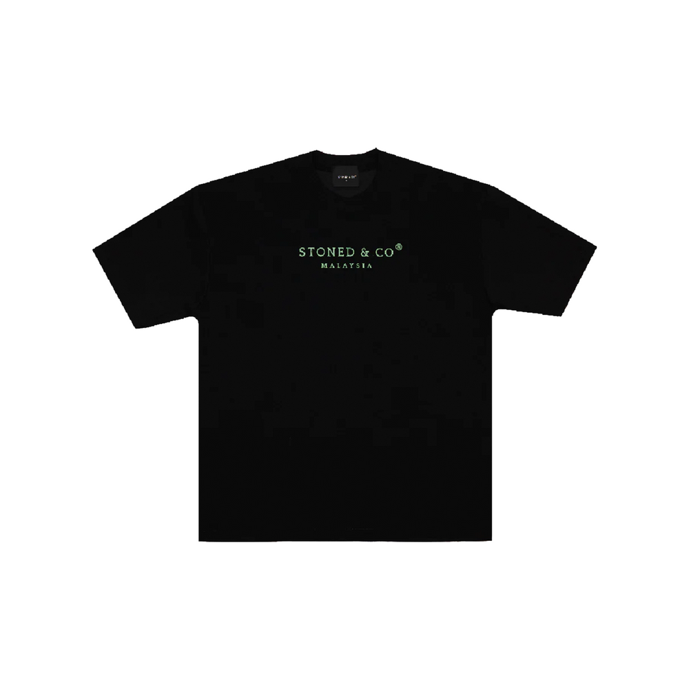 Stoned & Co ® Golden Jade : Jade Signature Tee Black (SS25)