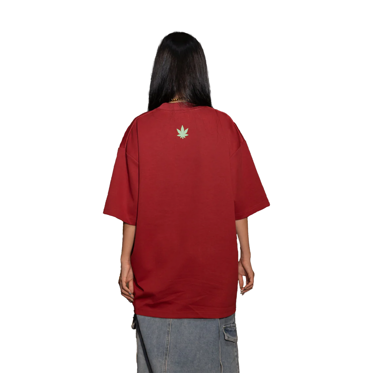 Stoned & Co ® Golden Jade : Jade Signature Tee Red (SS25)