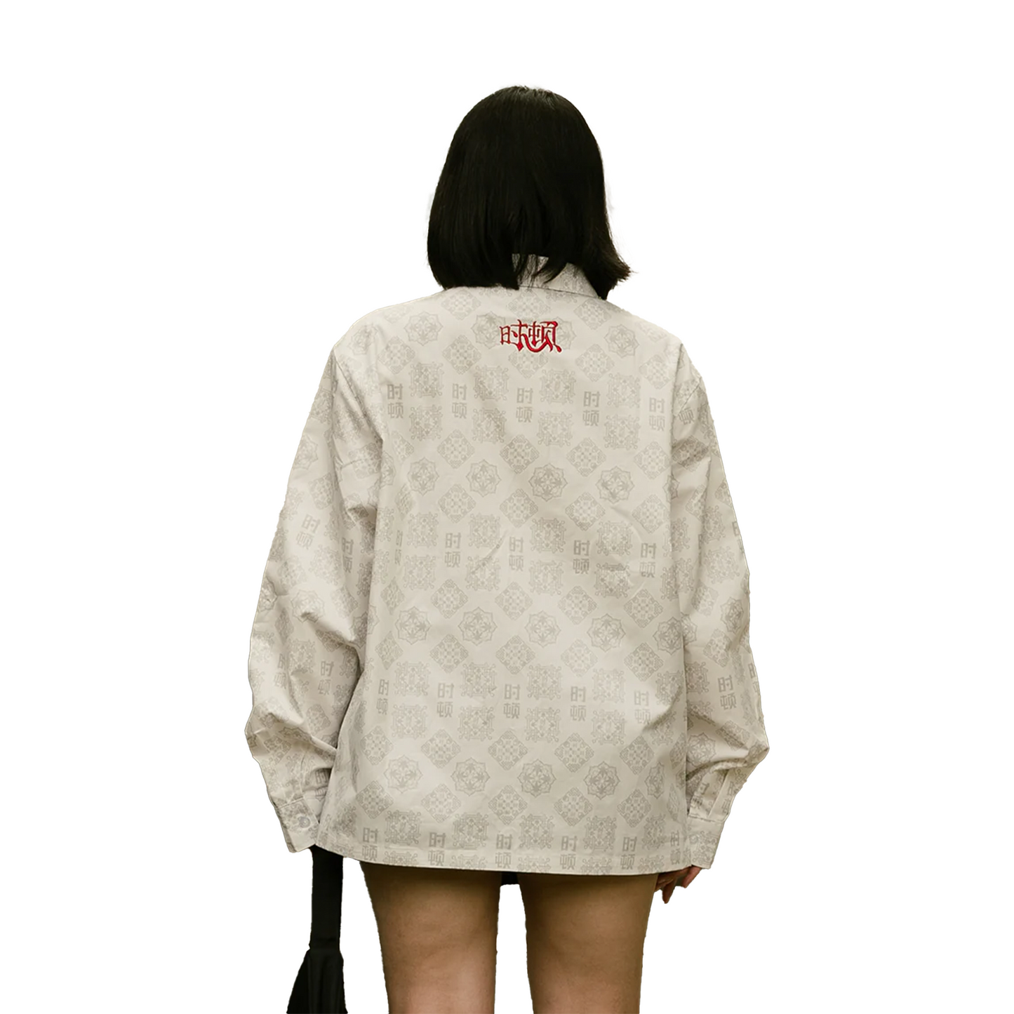 Stoned & Co ® Golden Jade : Monogram Tang Suit Shirt White (SS25)