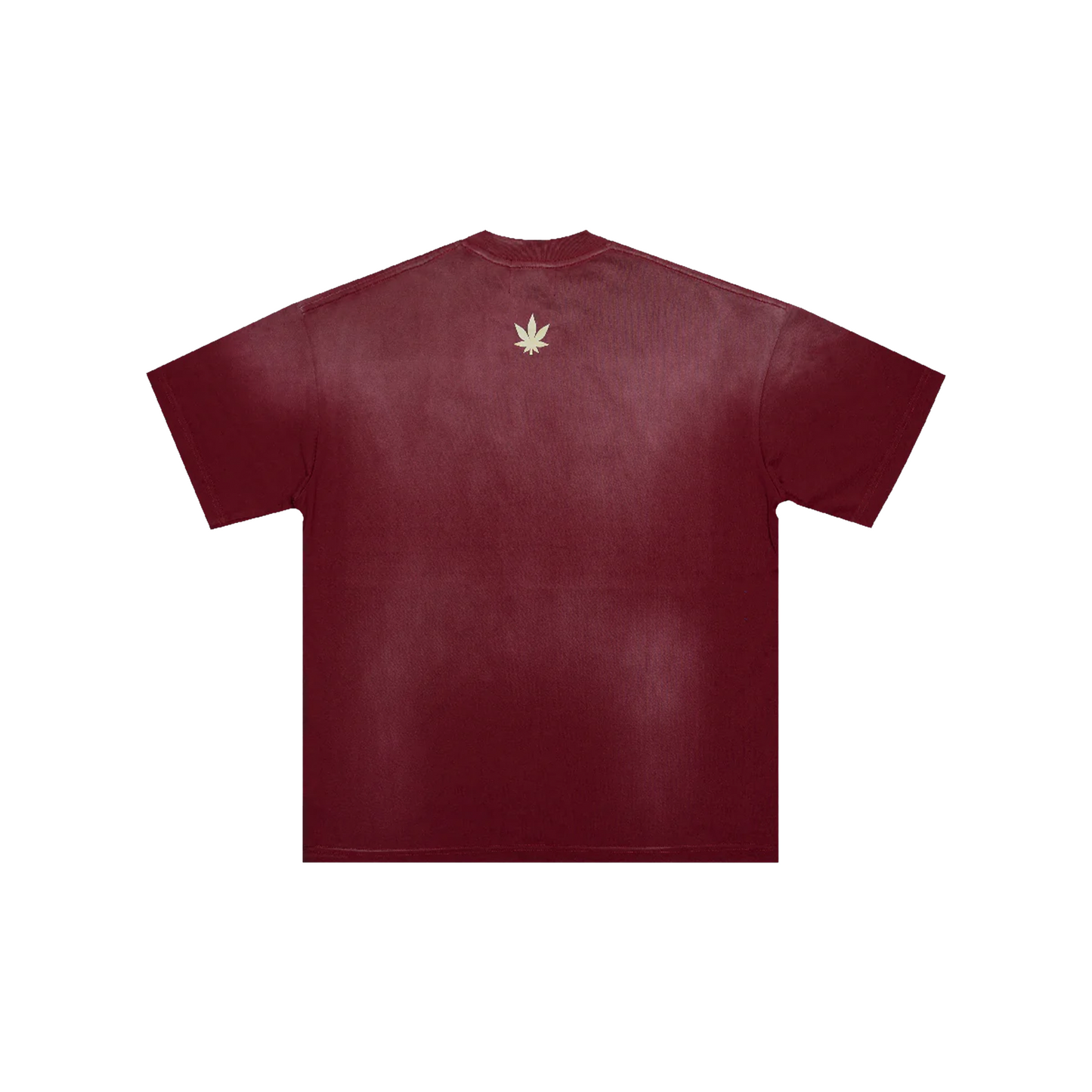 Stoned & Co ® Golden Jade : Stoned Tape Wash Tee Red (SS25)