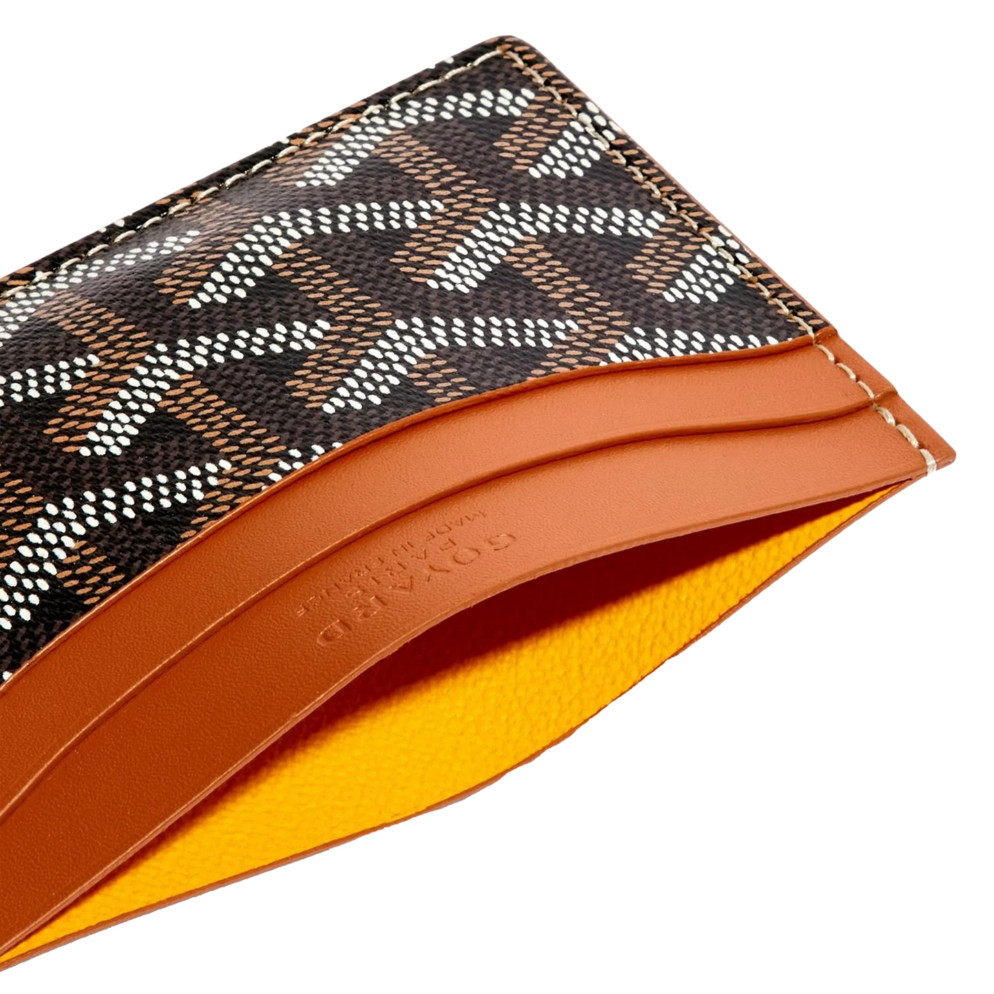 GOYARD Saint-Sulpice Card Wallet Black & Tan (SS25)