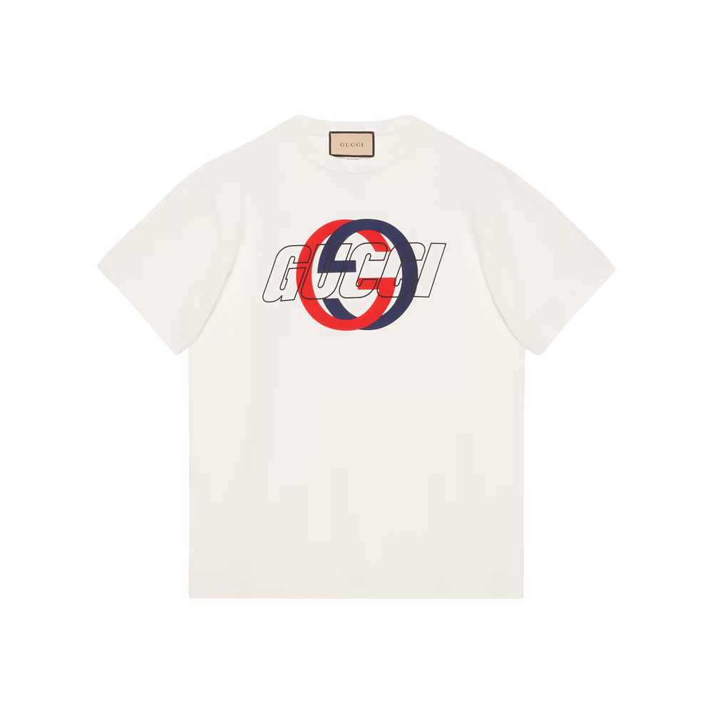GUCCI Interlocking Graphic Logo Tee Off-White (SS24)