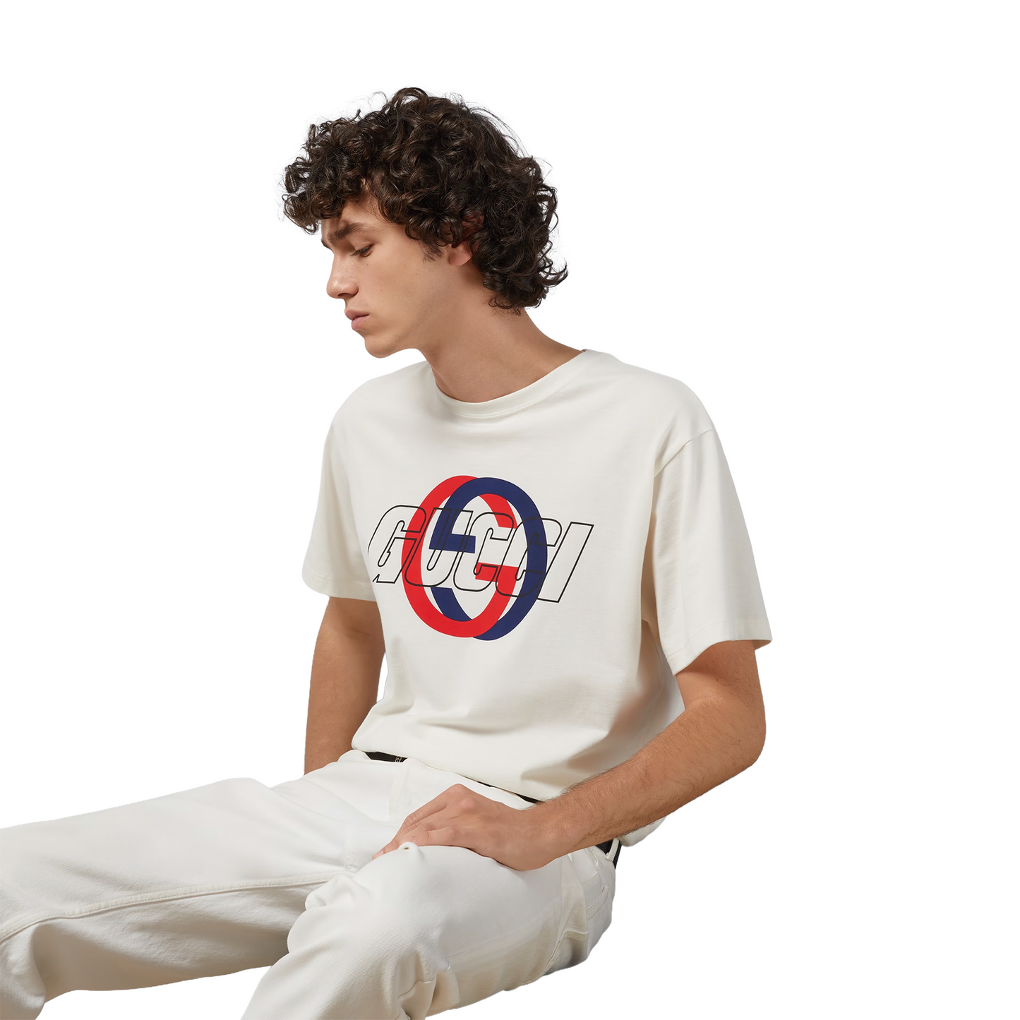 GUCCI Interlocking Graphic Logo Tee Off-White (SS24)