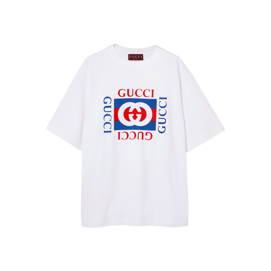 GUCCI Printed Cotton Jersey Tee White (SS23)
