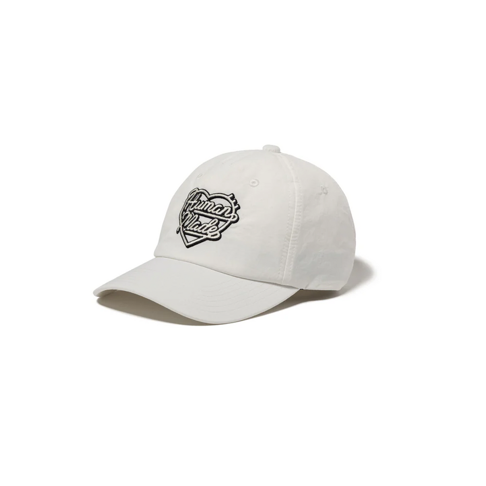 Human Made 6 Panel Nylon Cap White (SS25)