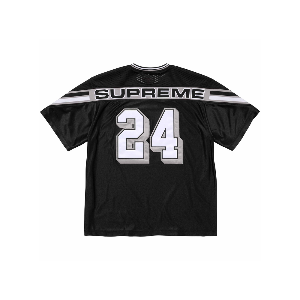 Supreme Jacquard Rib Football Jersey Black (FW24)