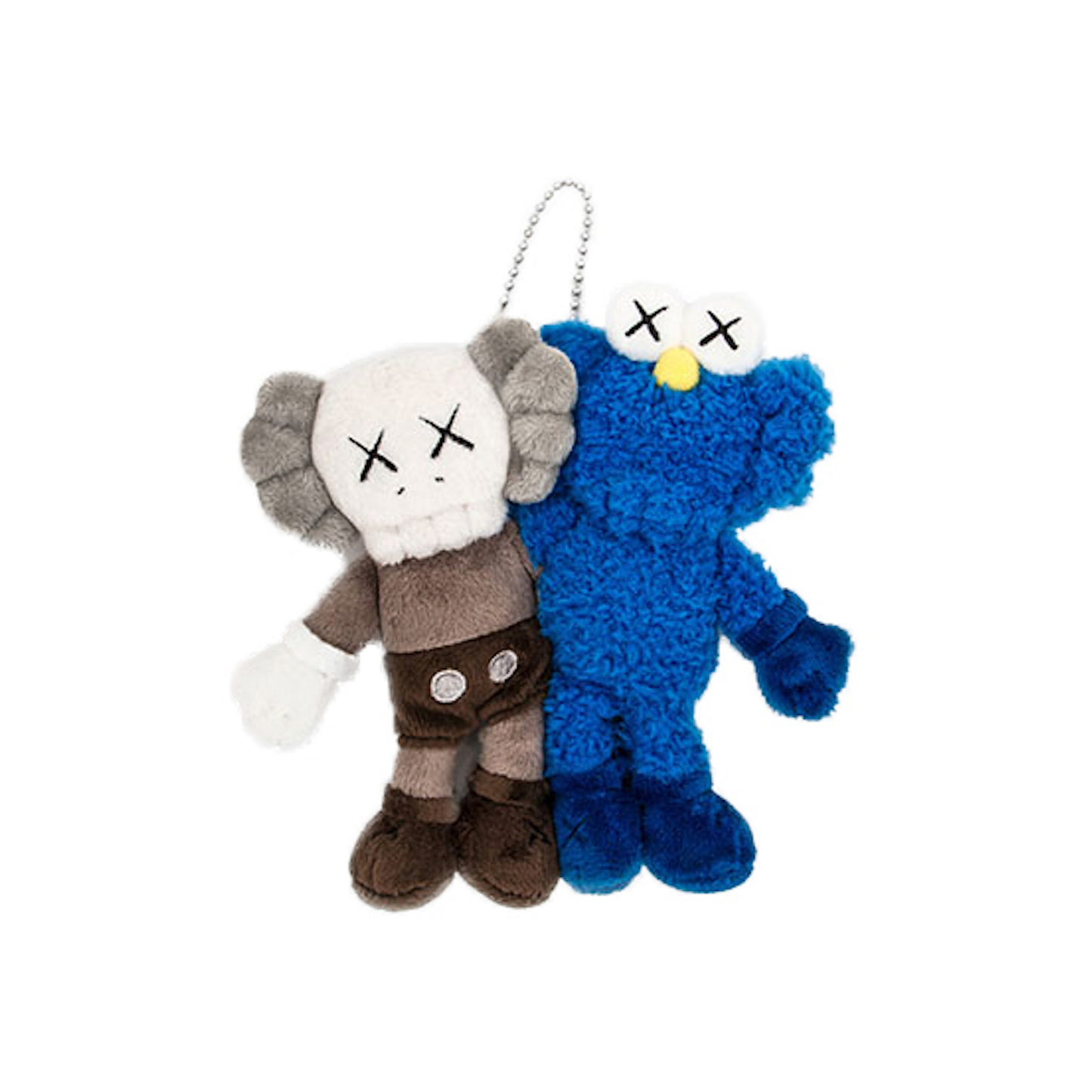 KAWS Seeing/Watching Plush Keychain Grey/Blue