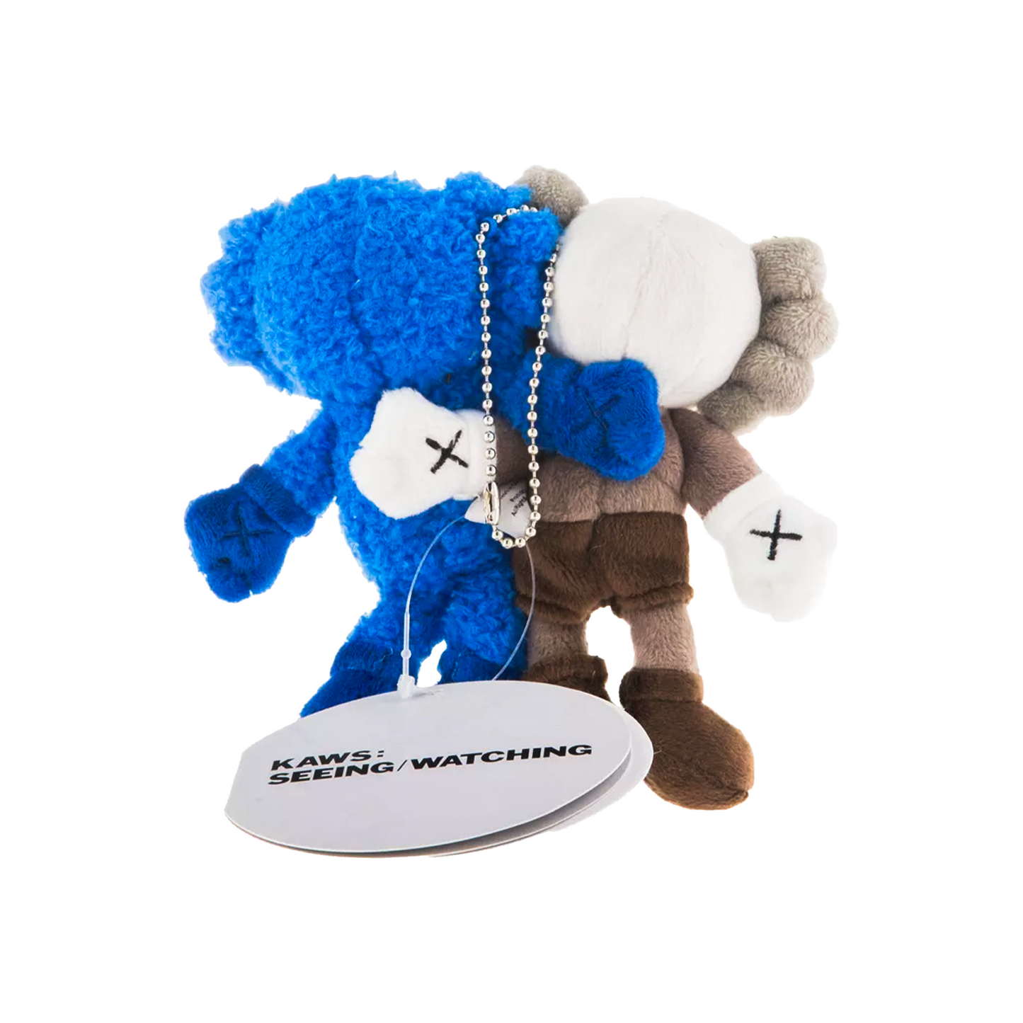 KAWS Seeing/Watching Plush Keychain Grey/Blue