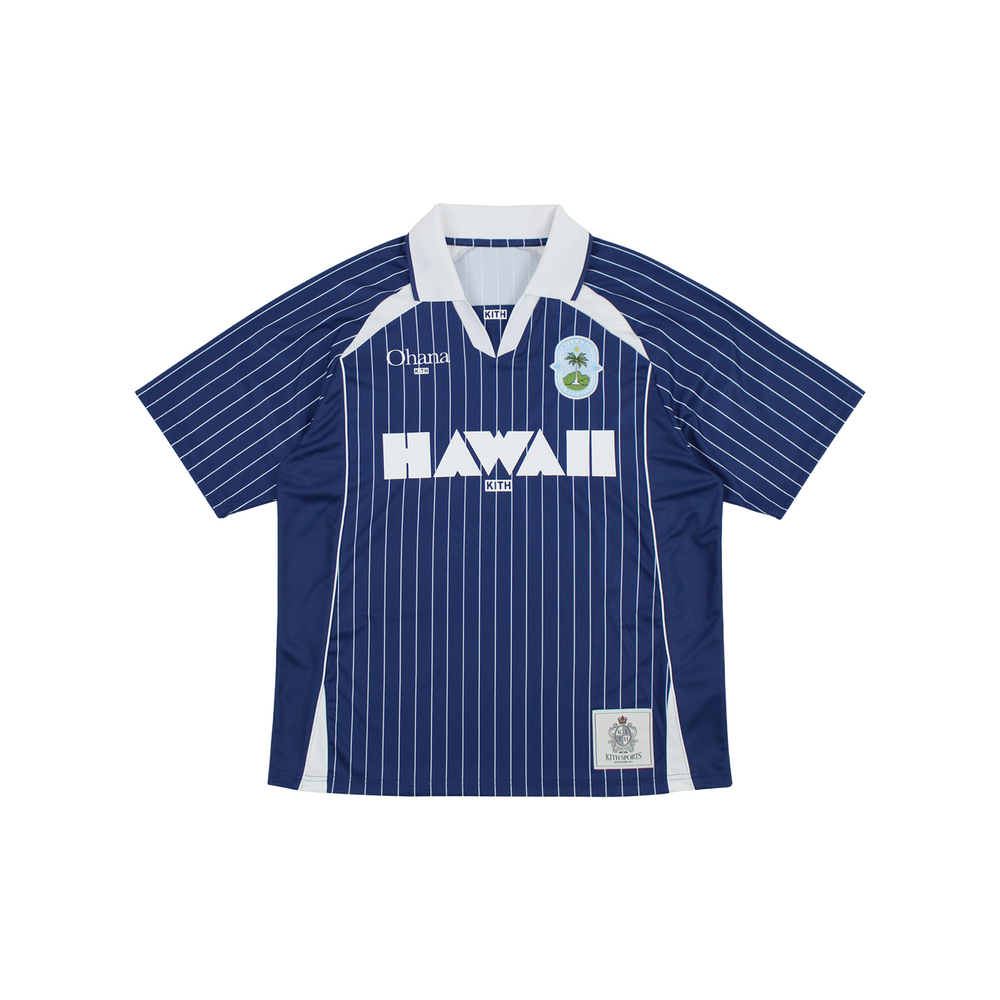 KITH Hawaii Ohana Exclusive Soccer Jersey Blue Royal (SS25)