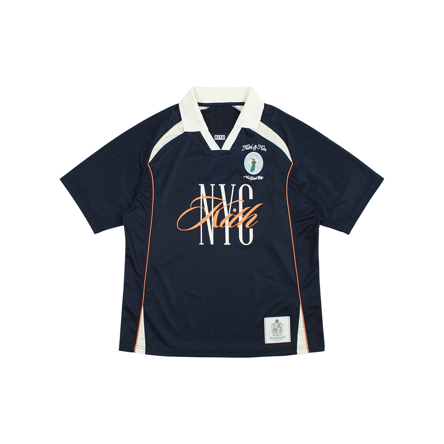 KITH New York City Exclusive Soccer Jersey Navy (SS25)