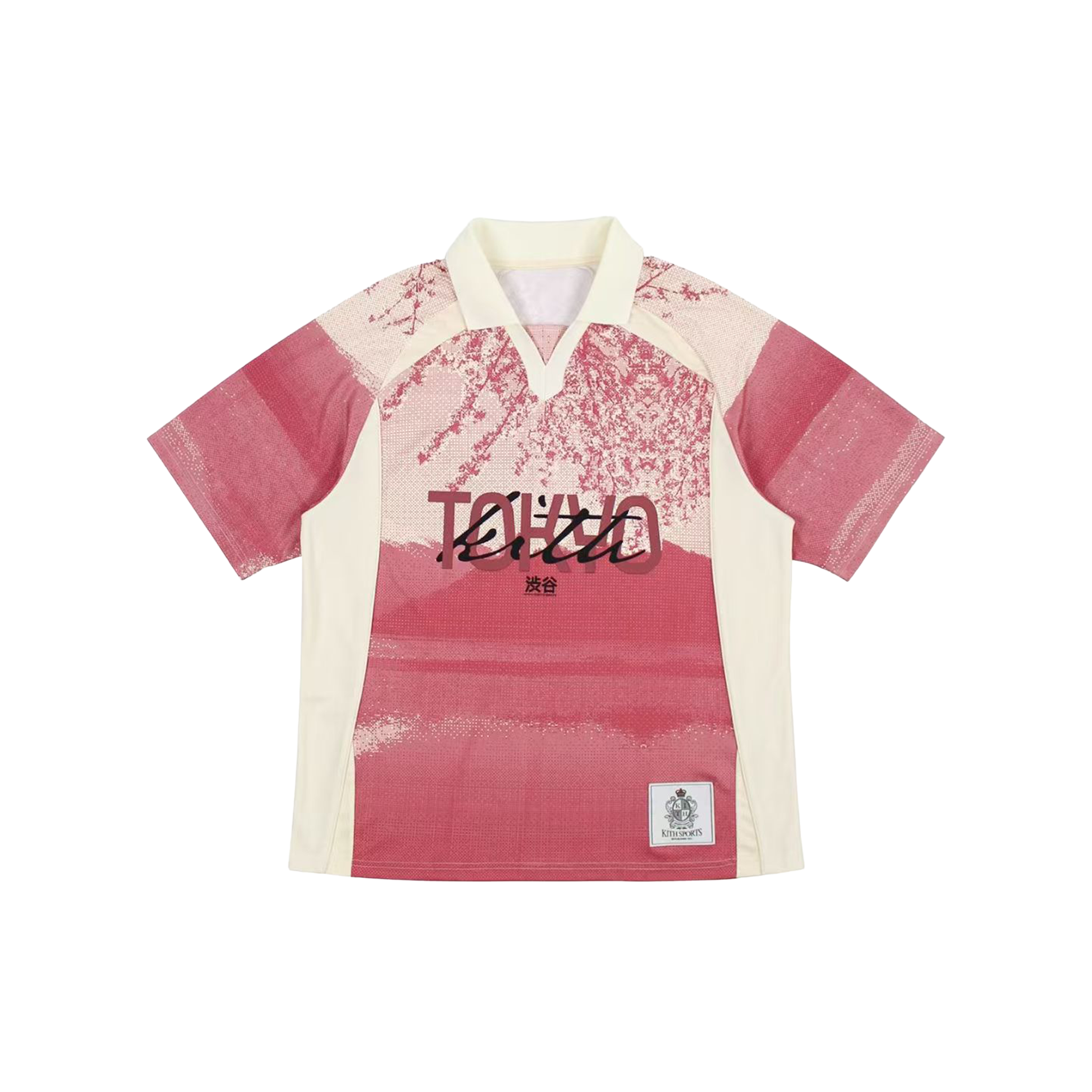 KITH Tokyo Exclusive Cherry Blossom Soccer Jersey Pink (SS25
