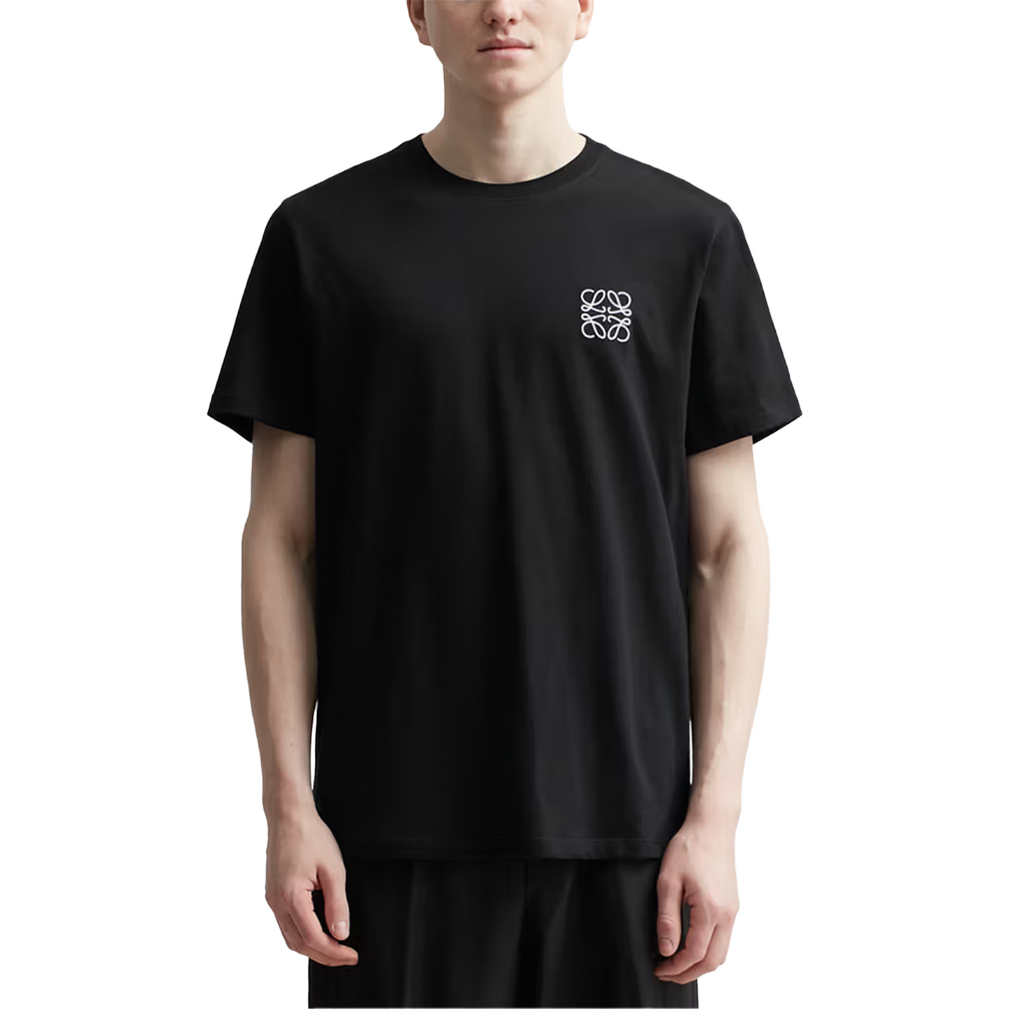 LOEWE Anagram Embroidered Tee Black (FW22)
