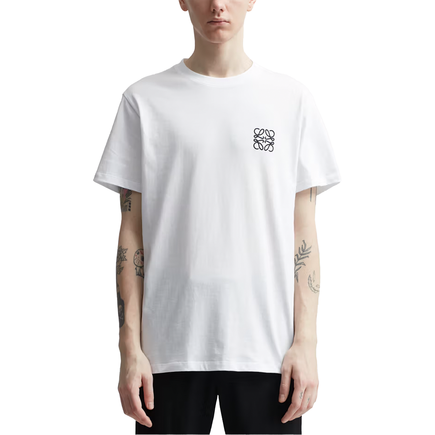 LOEWE Anagram Embroidered Tee White (FW22)