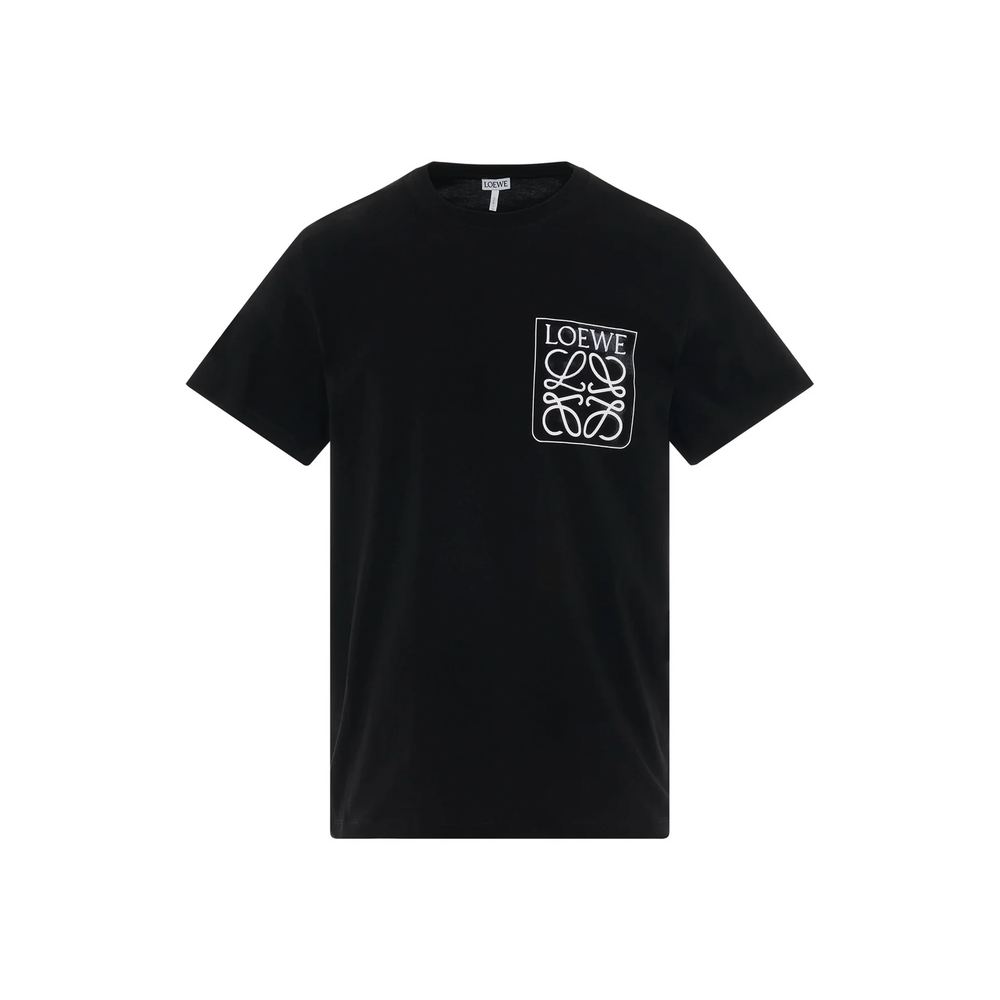 LOEWE Anagram Fake Pocket Tee Black (SS22)