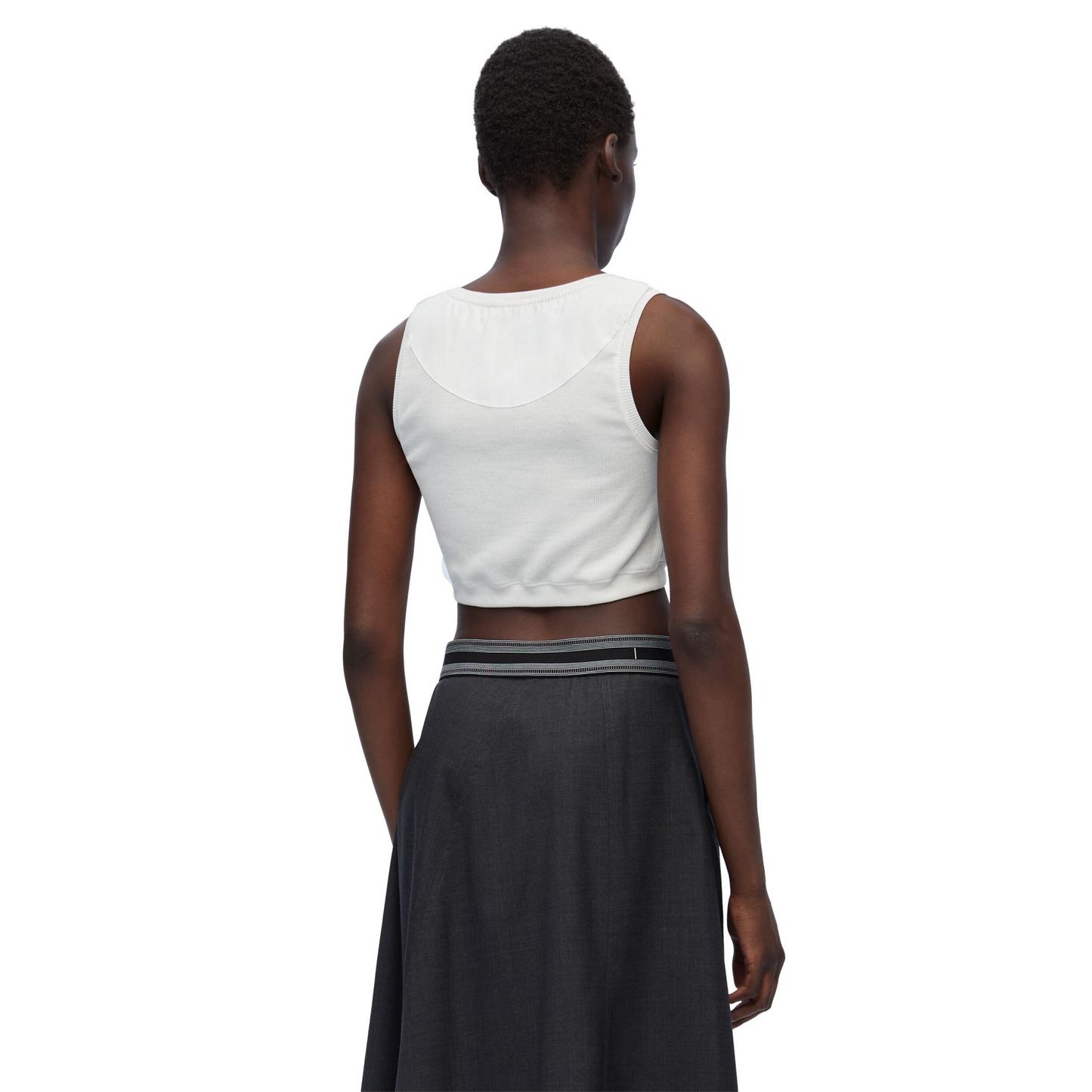 LOEWE Anagram Cropped Tank Top White (SS22)