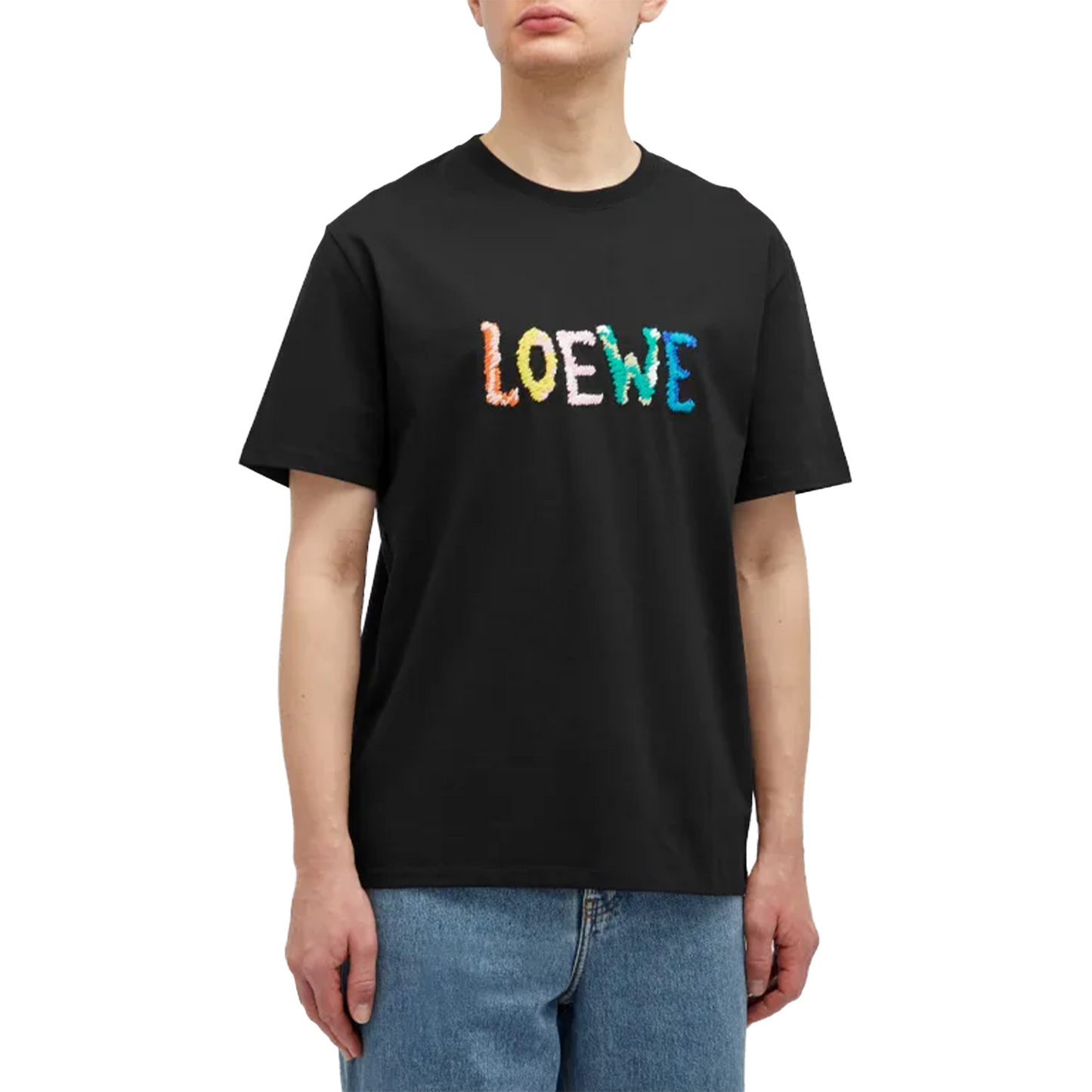 LOEWE Embroidered Logo Tee Black (FW24)