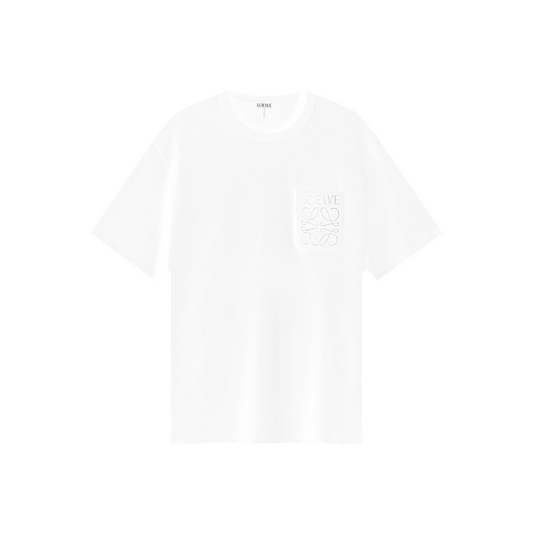 LOEWE Anagram Pocket Relaxed Fit Tee White (FW23)