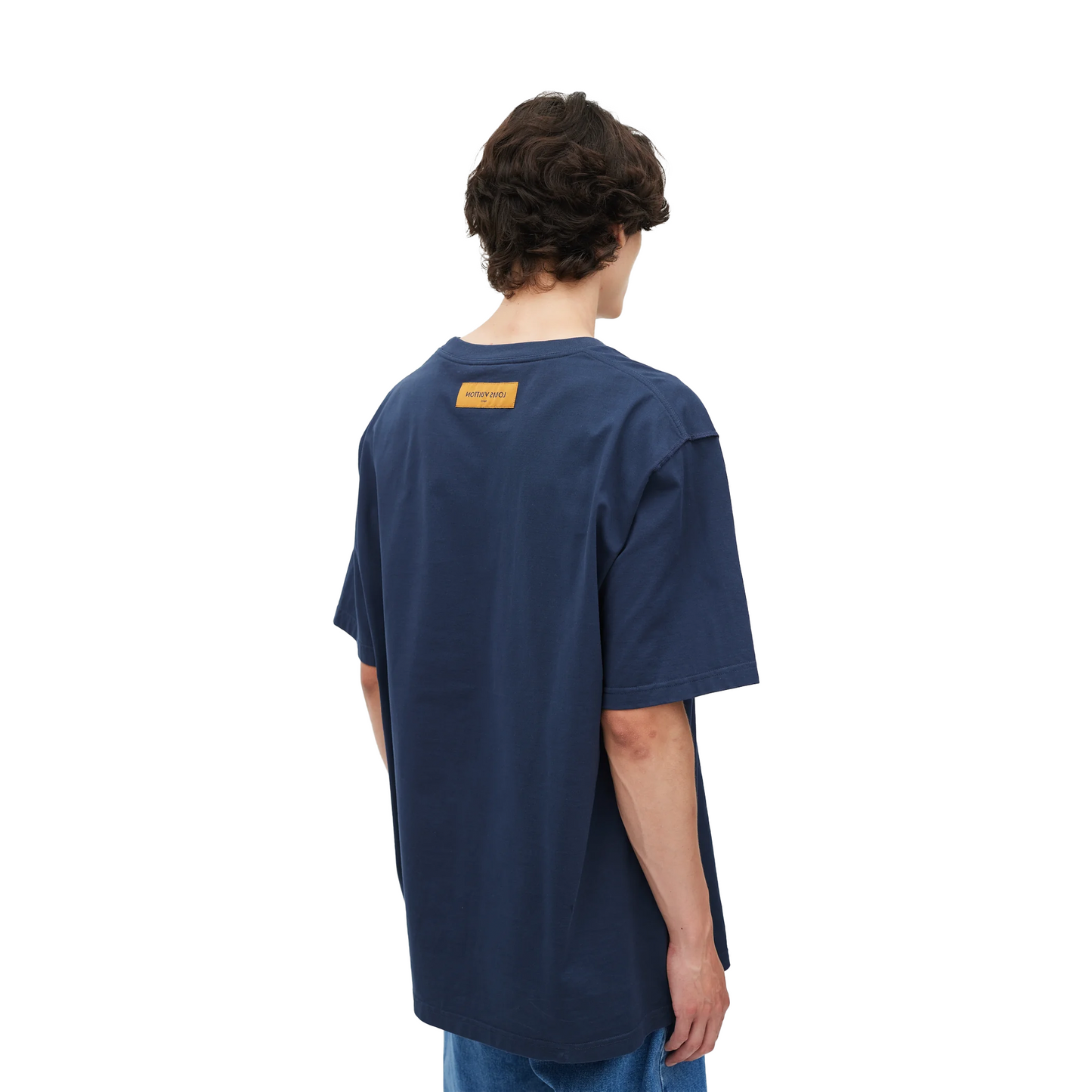 LOUIS VUITTON Embossed LV Tee Bleu Myrtille (SS25)