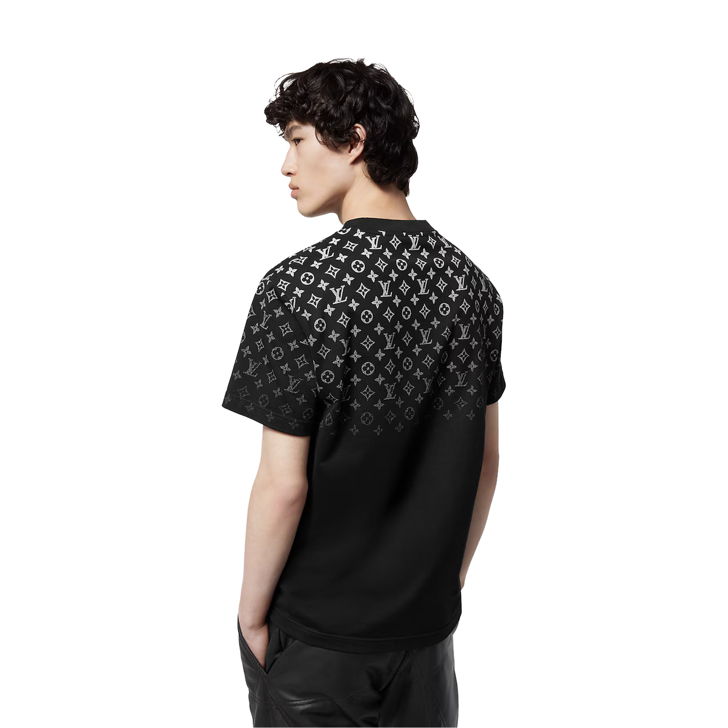 LOUIS VUITTON Gradient Cotton Tee White/Black (SS25)