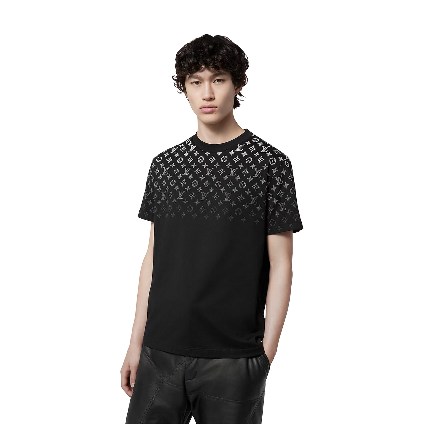 LOUIS VUITTON Gradient Cotton Tee White/Black (SS25)