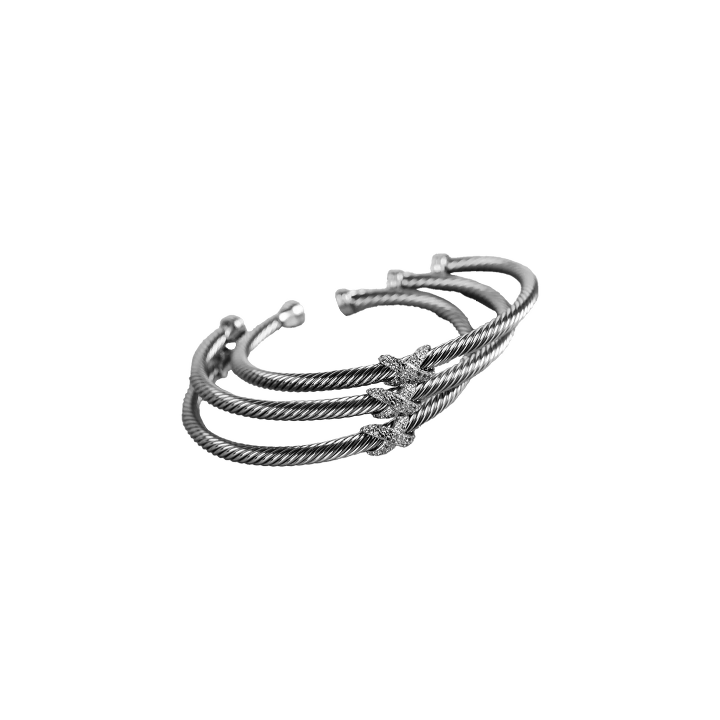EK Collection Luna Single Bangle Silver (SS25)