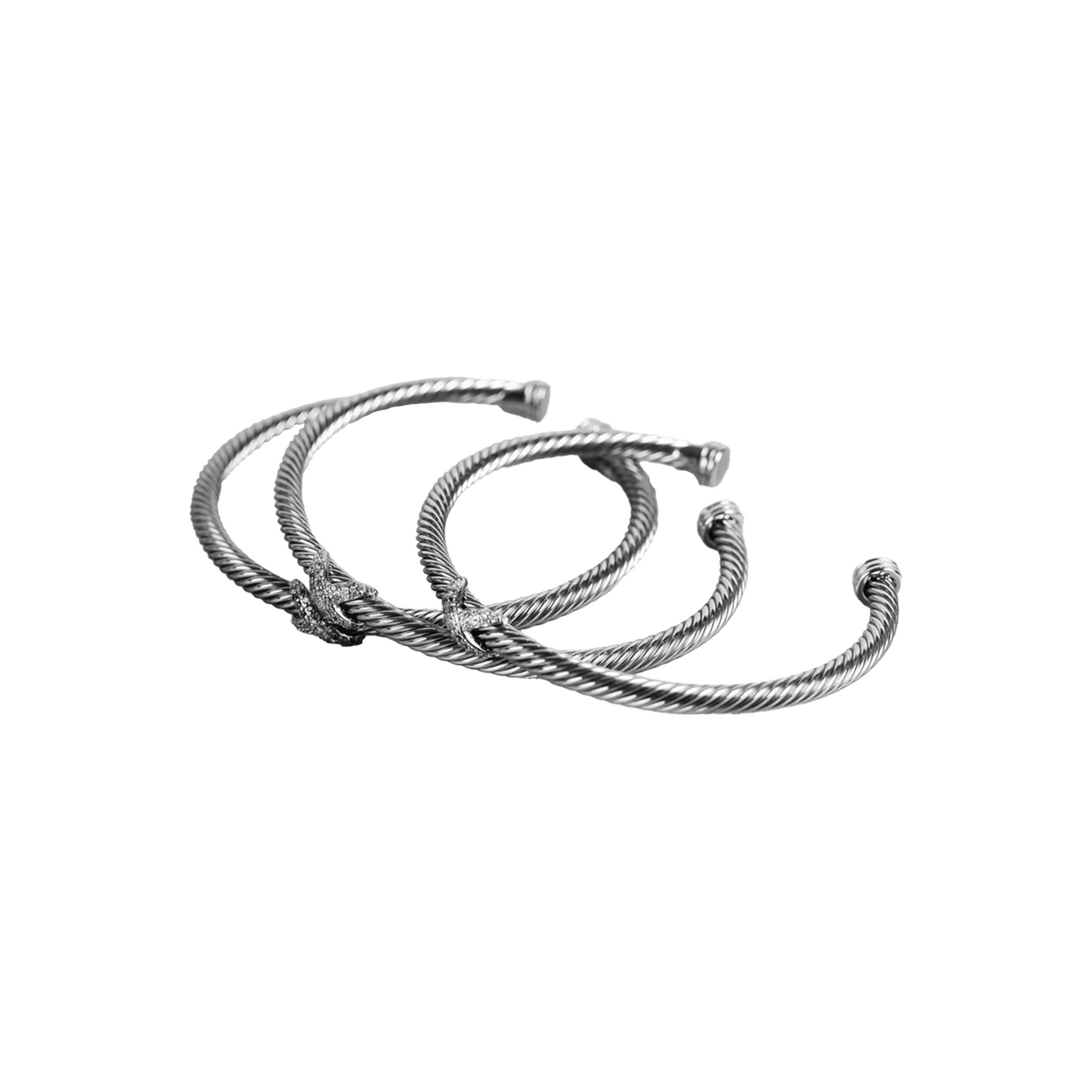 EK Collection Luna Single Bangle Silver (SS25)