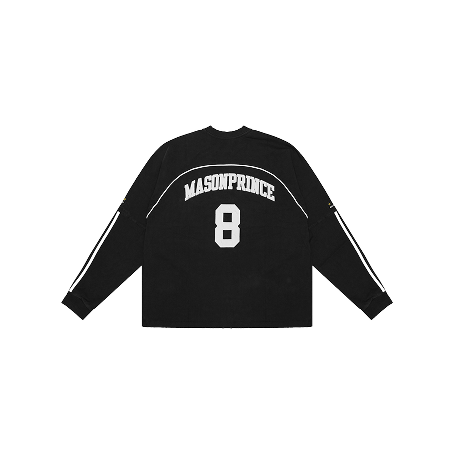 MASONPRINCE 8 Badge Long Sleeve Tee Black (SS25)