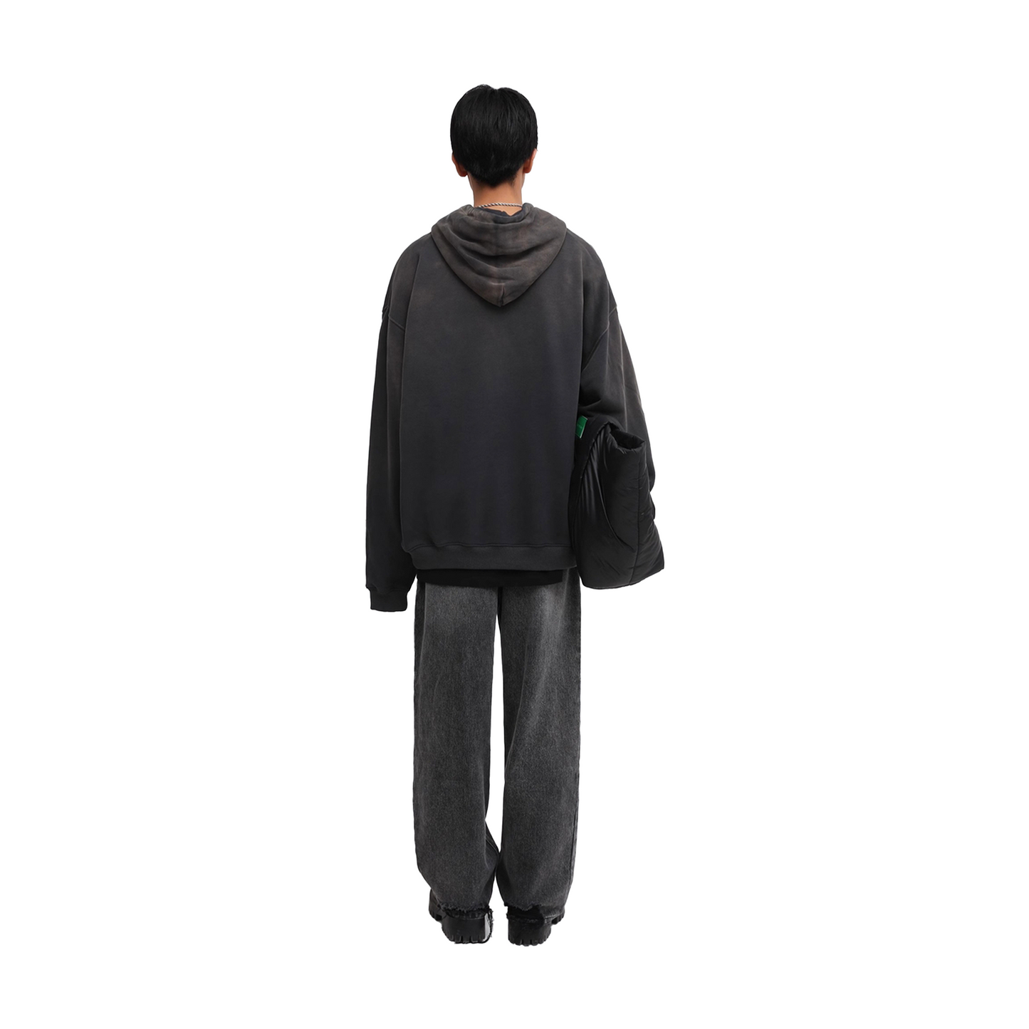 MASONPRINCE Fuzzy Digital Direct Printing Hoodie Dark Grey (SS25)