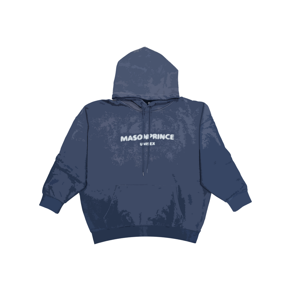 MASONPRINCE Fuzzy Digital Direct Printing Hoodie Navy Blue (SS25)