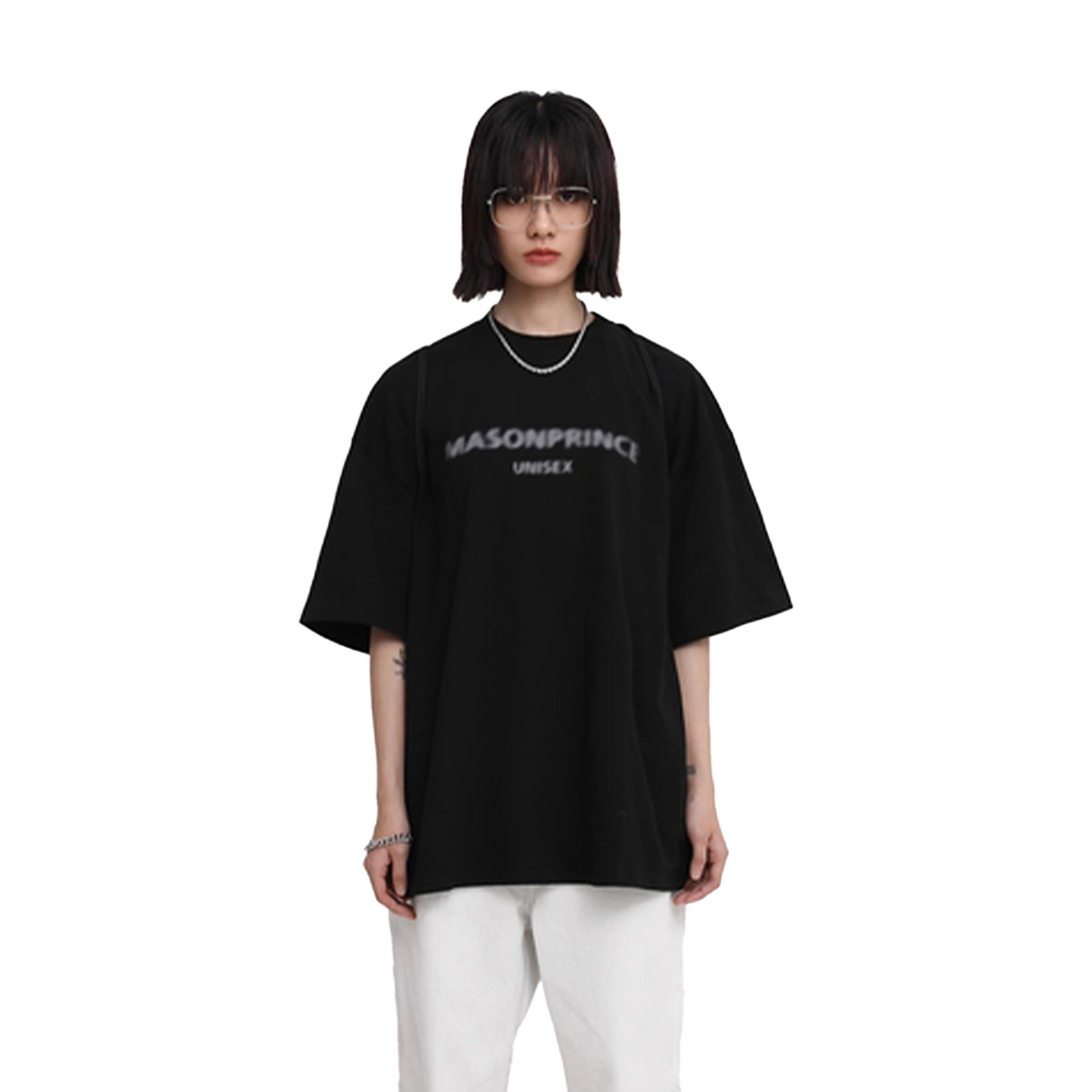 MASONPRINCE Fuzzy Digital Direct Printing Tee Black (SS25)