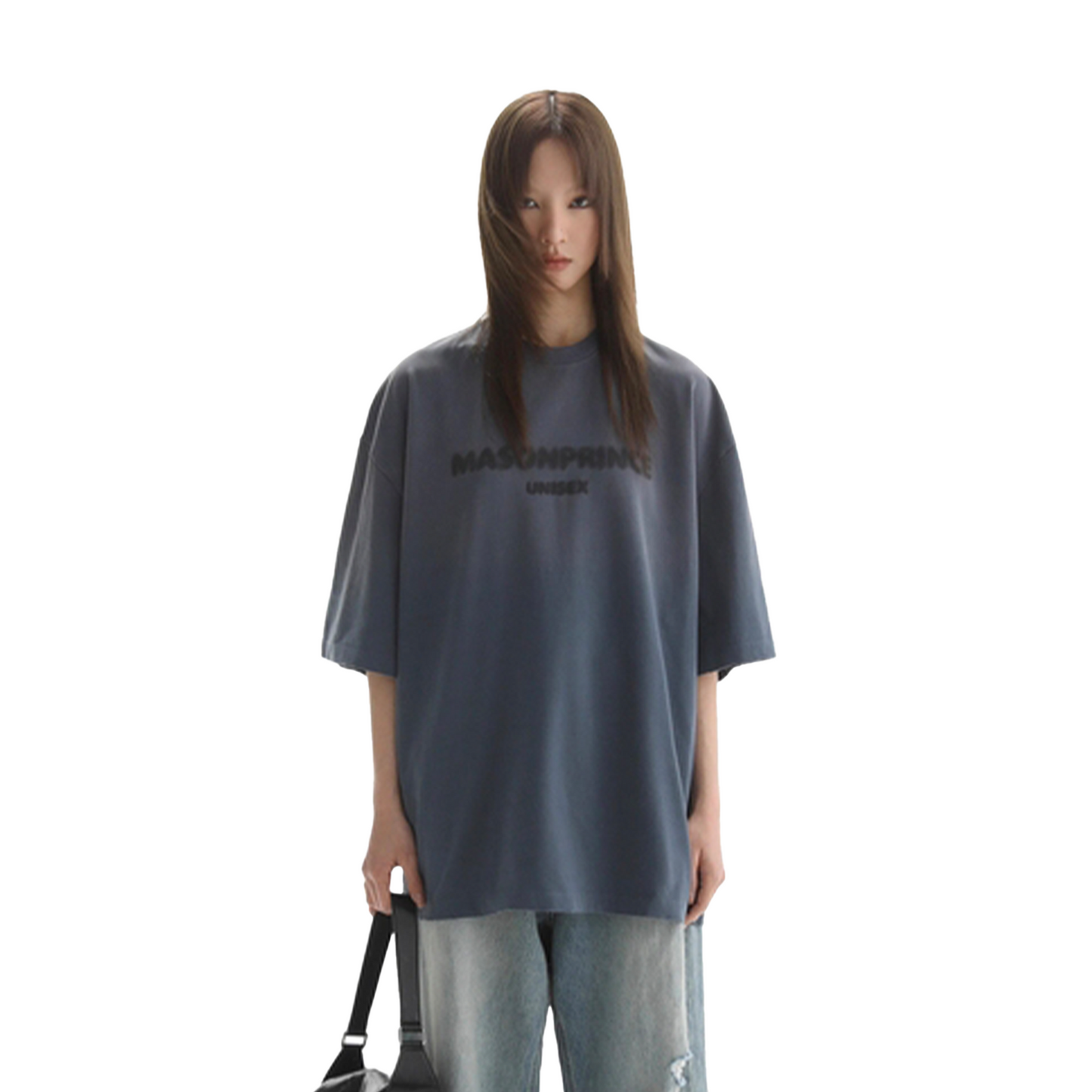 MASONPRINCE Fuzzy Digital Direct Printing Tee Haze Blue (SS25)