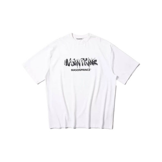MASONPRINCE Inkjet Printing Double Logo Tee White (SS24)