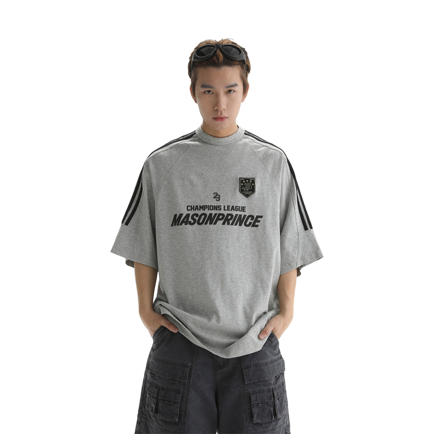 MASONPRINCE Millennium 90s ERA Short Sleeved Tee Light Grey (SS25)