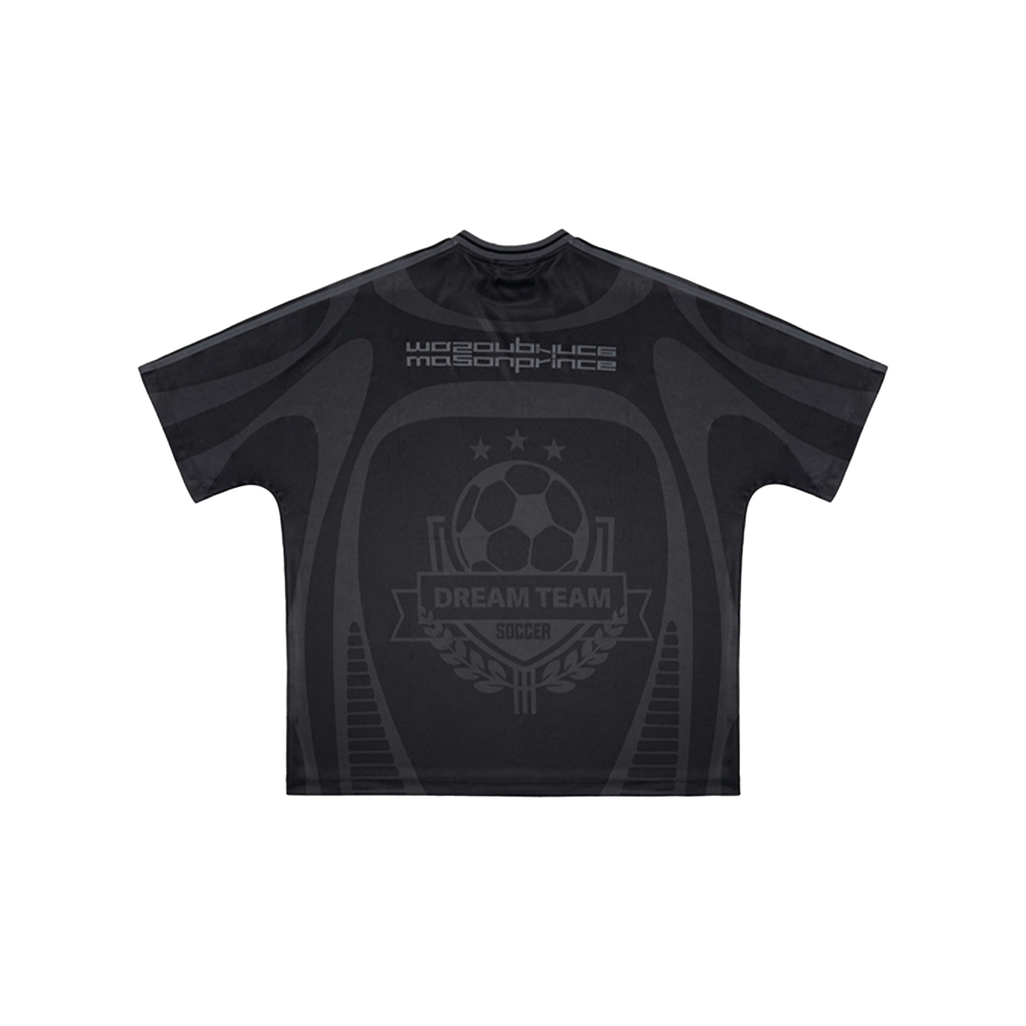 MASONPRINCE Retro Football Mesh Printed Jersey Black (SS25)
