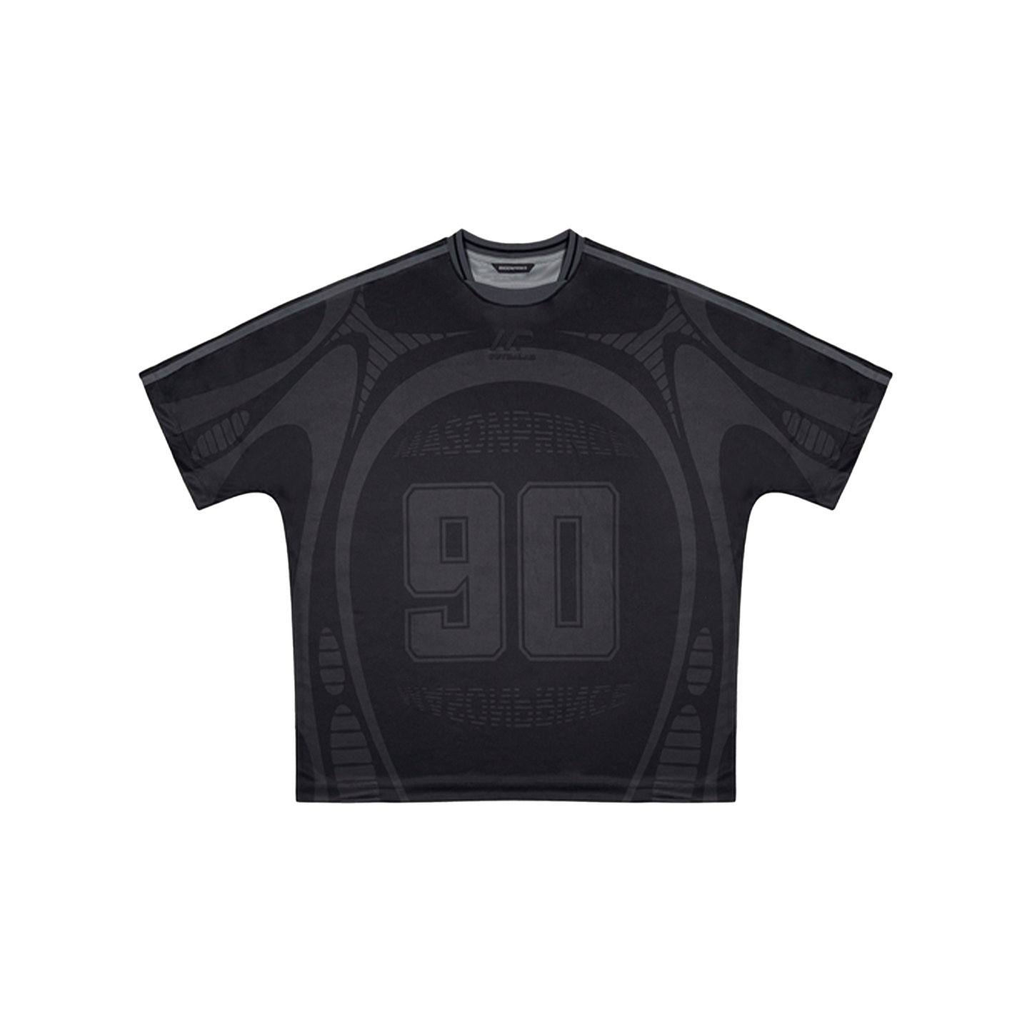 MASONPRINCE Retro Football Mesh Printed Jersey Black (SS25)