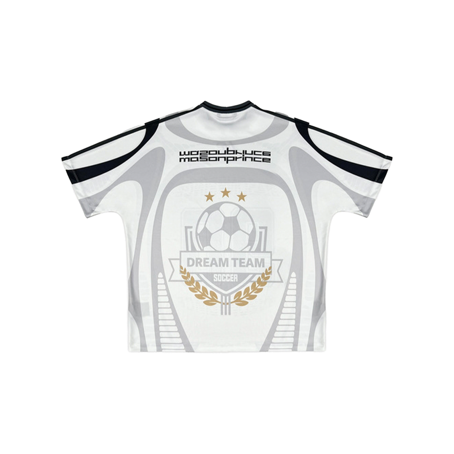 MASONPRINCE Retro Football Mesh Printed Jersey White (SS25)
