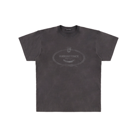 MASONPRINCE Summer Series Vintage Washed Knot Pleated Travel Tee Black (SS25)
