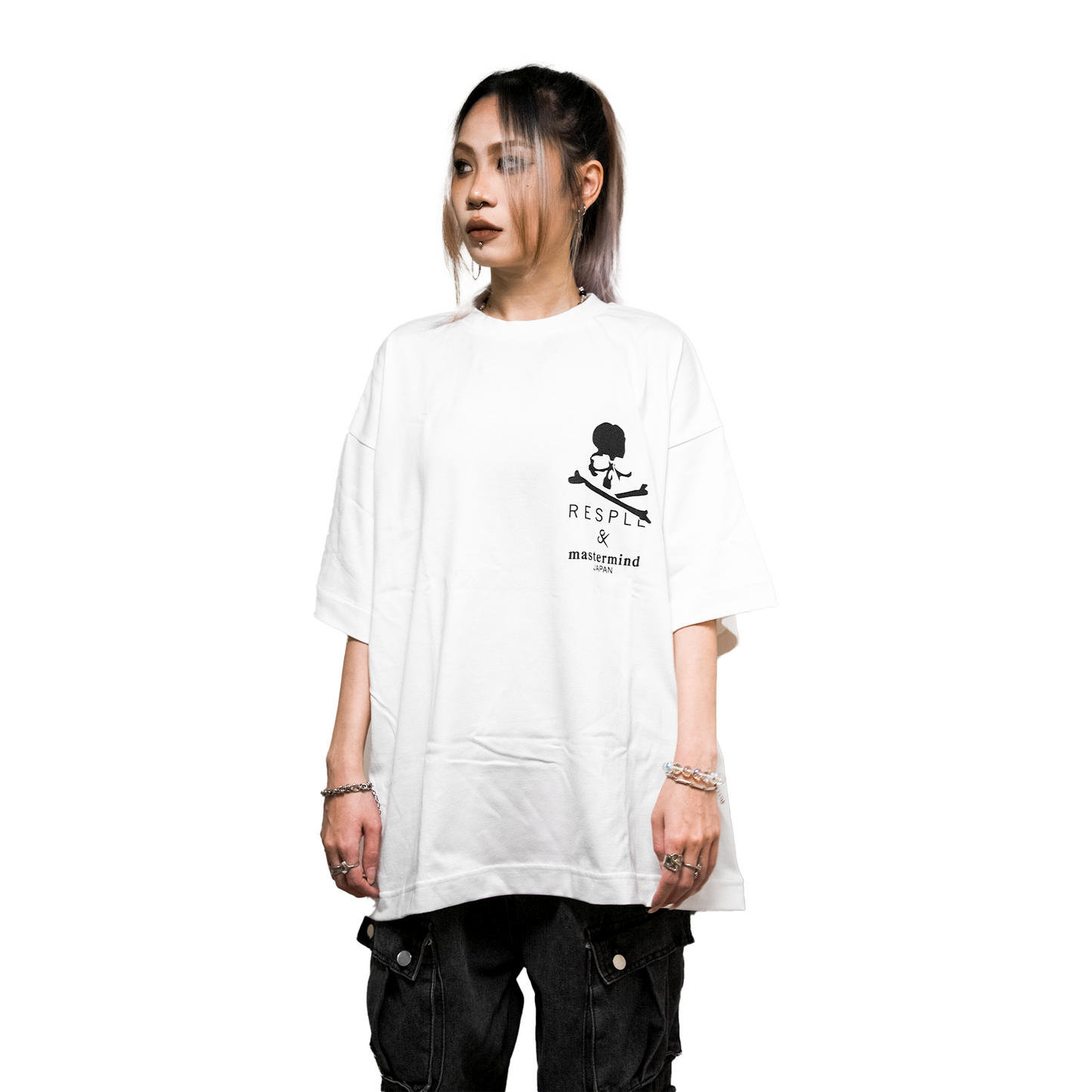 MASTERMIND JAPAN x RESPLE Tee White (SS24)
