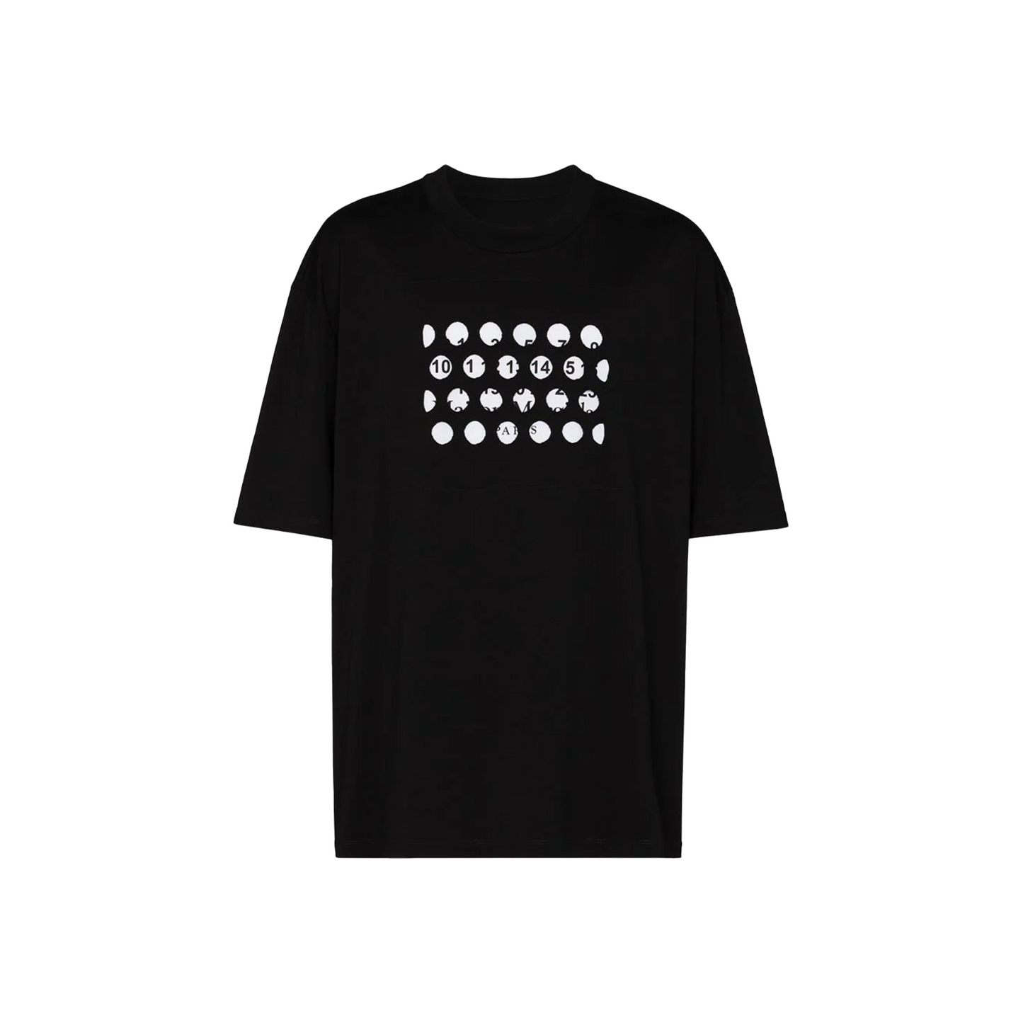 MAISON MARGIELA Cut Out Logo Oversized Tee Black (SS20)